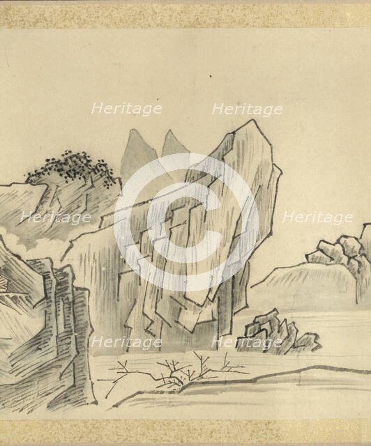 Nine bends of the Jiuquxi River in the Wuyi mountains, 1772. Creator: 
Ko Fuyo.