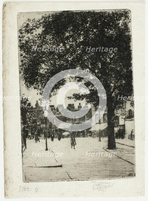 The Sign of White Horse, Parson's Green, 1906. Creator: Theodore Roussel.