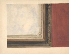 Design for a ceiling painted with clouds, 1830-97. Creators: Jules-Edmond-Charles Lachaise, Eugène-Pierre Gourdet.