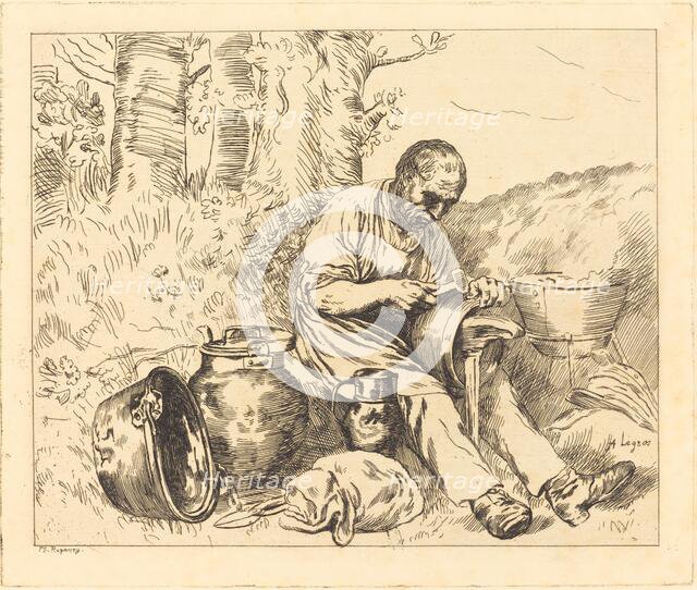 The Tinker (Le retameur). Creator: Alphonse Legros.