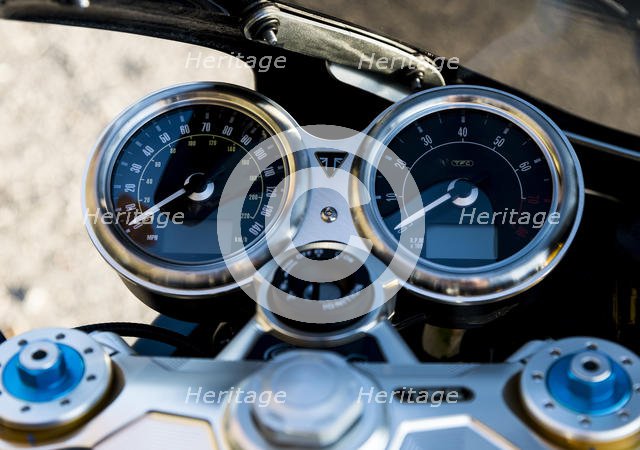 2019 Triumph Thruxton TFC 1200cc. Creator: Unknown.