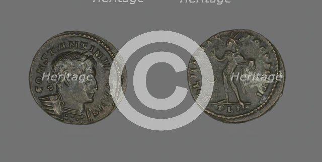 Coin Portraying Emperor Constantine I, 318 AD. Creator: Unknown.