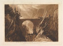 Little Devil's Bridge over the Russ, above Altdorft, Switzerland (Liber Studioru..., March 29, 1809. Creator: JMW Turner.
