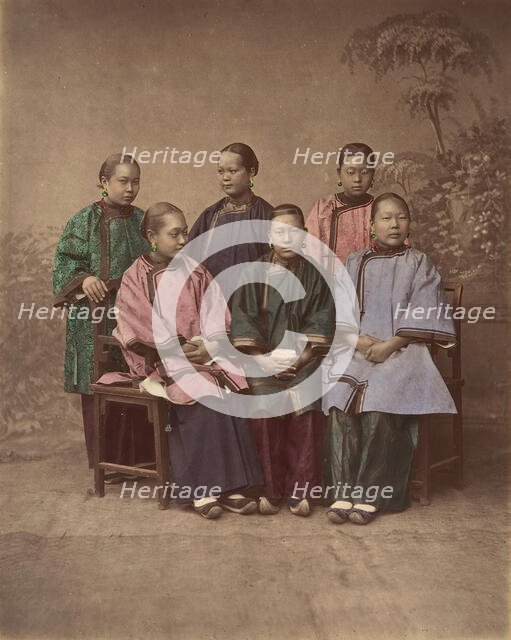 Filles de Shanghai, 1870s. Creator: Unknown.