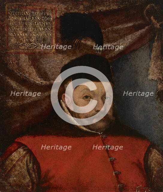 Portrait of Stephen Báthory (1533-1586), King of Poland, 16th century. Creator: Martin Kober.