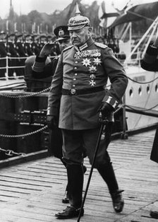 President of the German Reich Paul von Hindenburg in field marshal's uniform, c. 1930. Creator: Anonymous.