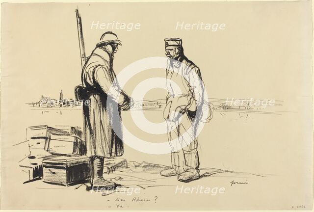 - Am Rhein? - Ya., c. 1914/1919. Creator: Jean Louis Forain.