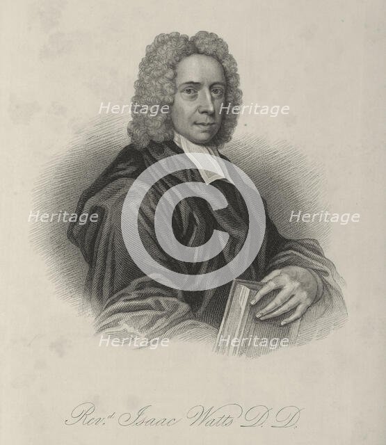 Rev Isaac Watts DD, c1720, (1834-1837).  Creator: Samuel Freeman.