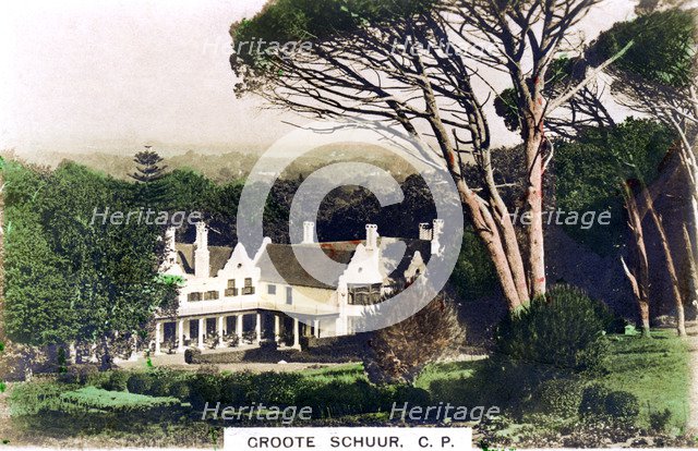 Groote Schuur House, Cape Town, South Africa, c1920s.Artist: Cavenders Ltd