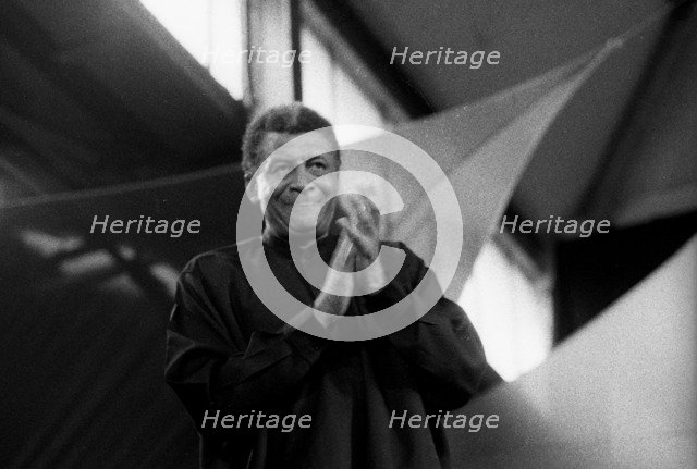 Abdullah Ibrahim, Brecon Jazz Festival, Powys, Wales, August 2001. Artist: Brian O'Connor.