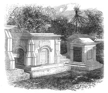 Tombs of English officers at Guzerat, 1864. Creator: Unknown.