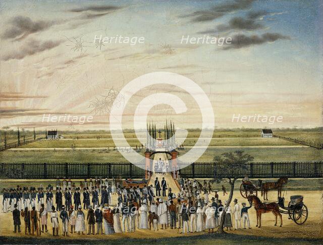 The Burial of Father Joannes Vitus Janssen (1803-43) at Paramaribo, 1843-1845. Creator: Anon.