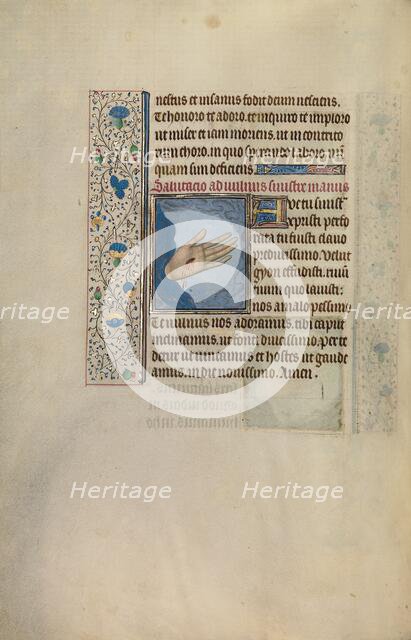 Christ's Left Hand with Wound; Arenberg Hours, early 1460s. Creator: Willem Vrelant.