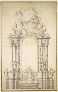 Design for a high altar, c1750. Creator: Johann Baptist Straub.