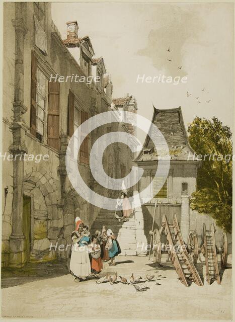 L'Abaye St. Amand, Rouen, 1839. Creator: Thomas Shotter Boys.