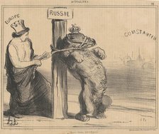Un ours contrarié, 19th century. Creator: Honore Daumier.