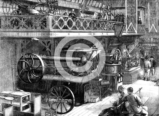 The International Exhibition: Ransome and Sims' agricultural machinery, 1862. Creator: Unknown.