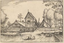 Large Walled Farm, plate 23 from Regiunculae et Villae Aliquot Ducatus Brabantiae, ca. 1610. Creator: Claes Jansz Visscher.