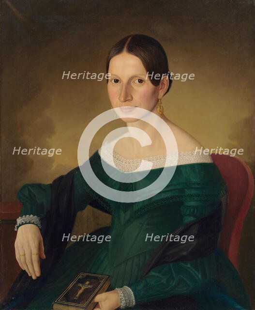 Portrait of Mrs. Juppová, 1845. Creator: Jozef Bozetech Klemens.