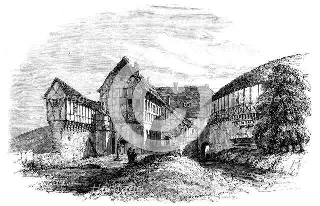 Luther's house at Wartburg - from a sketch by our special artist, 1862. Creator: Unknown.