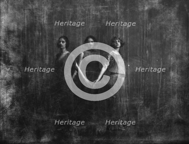 Isadora Duncan dancers, between 1915 and 1923. Creator: Arnold Genthe.