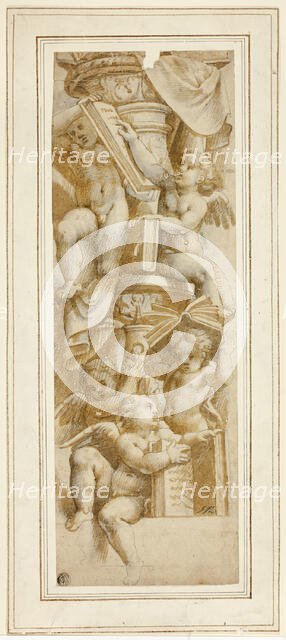 Five Putti with Books, c. 1543. Creator: Unknown.