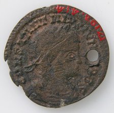 Coin, Byzantine, 4th century. Creator: Unknown.