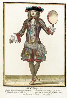 Recueil des modes de la cour de France, 'Le Basque', between c1678 and c1693. Creator: Nicolas Bonnart.