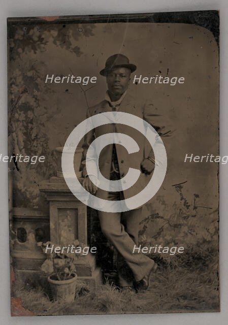 Untitled (Portrait of a Standing Man), 1880. Creator: Unknown.