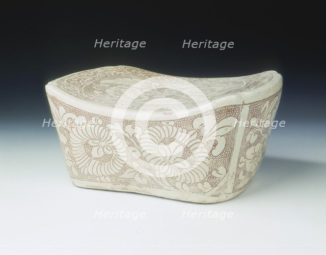 Cizhou stoneware pillow, Five Dynasties-early Northern Song dynasty, China, 10th-11th century. Artist: Unknown
