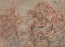 The March of Silenus [recto], c. 1715/1716. Creator: Jean-Antoine Watteau.