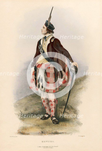 Menzies, from The Clans of the Scottish Highlands, pub. 1845 (colour lithograph)
