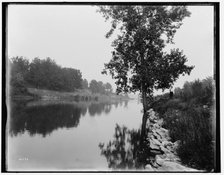 Combined locks, boat canal, Wis., between 1880 and 1899. Creator: Unknown.