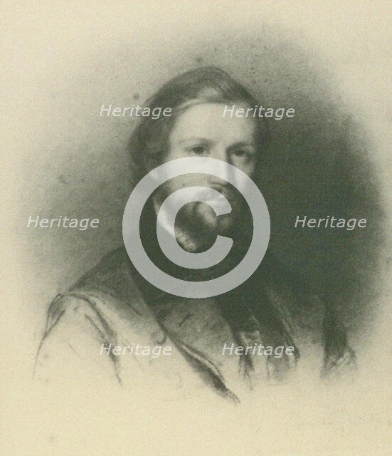 Portrait of the pianist and composer Charles-Valentin Alkan (1813-1888), ca 1835-1840. Creator: Dubufe, Édouard Louis (1819-1883).