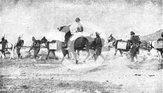 Conquest of German East Africa; Campaign of 1917: a Saint-Chamond battery unit..., 1917. Creator: Unknown.