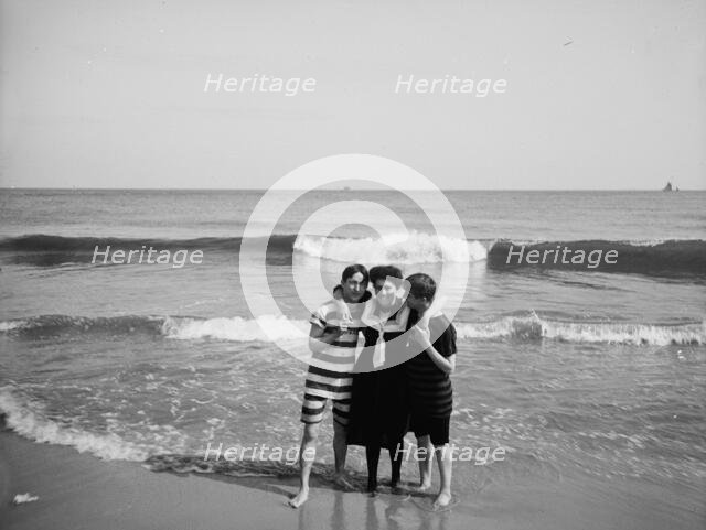 Two strings to her beaux, between 1900 and 1905. Creator: Unknown.