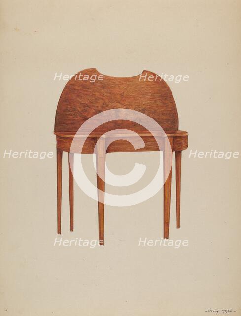 Card Table, c. 1937. Creator: Henry Meyers.