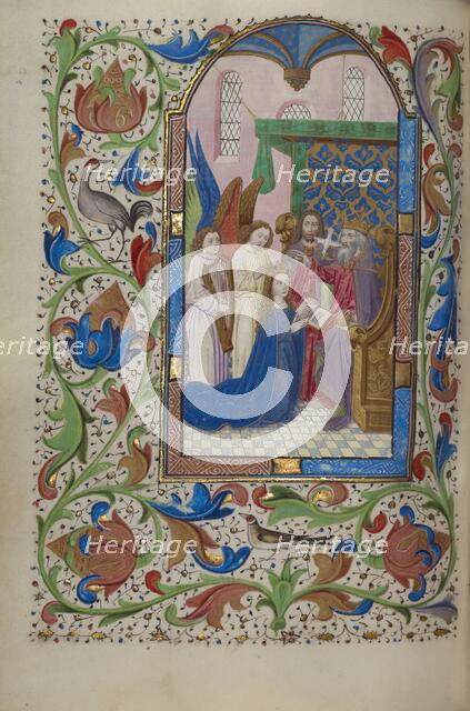 The Coronation of the Virgin; Book of Hours, about 1450-1455. Creator: Master of Wauquelin's Alexander.