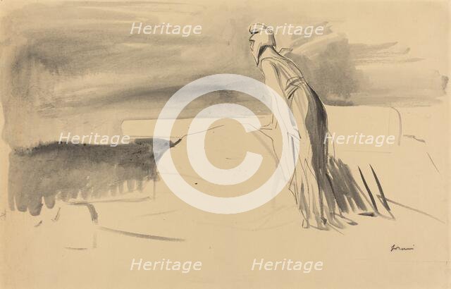 France Watching, c. 1914/1919. Creator: Jean Louis Forain.