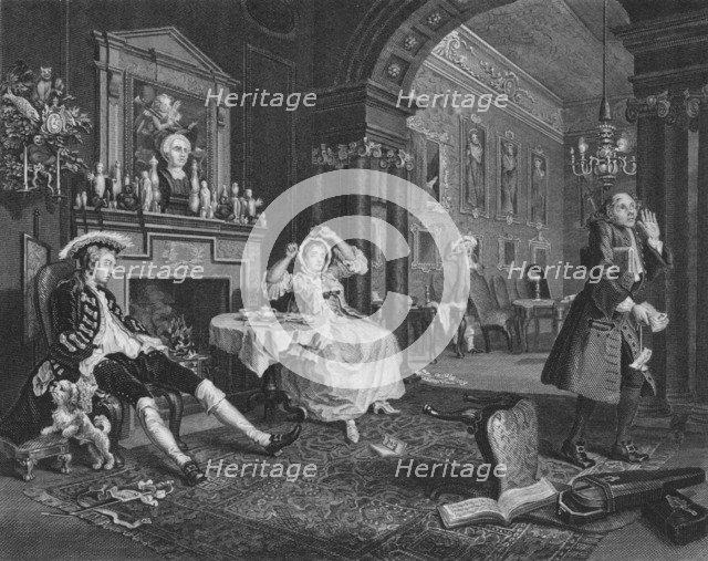 'Marriage A La Mode - Breakfast Scene', c1832. Artist: TE Nicholson.