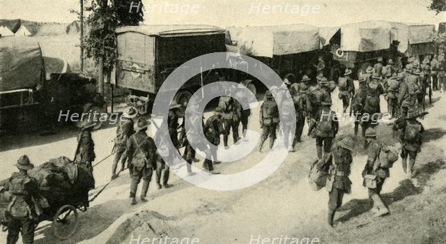 ANZAC troops on the Western Front, First World War, c1916, (c1920). Creator: Unknown.