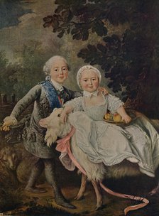 'The Comte d'Artois and His Sister Clotilde ', 1763 (c1927). Artist: Francois Hubert Drouais.
