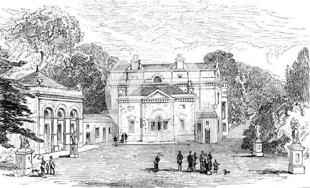 Normanton Park, Rutlandshire - view on the lawn, 1881. Creator: Unknown.