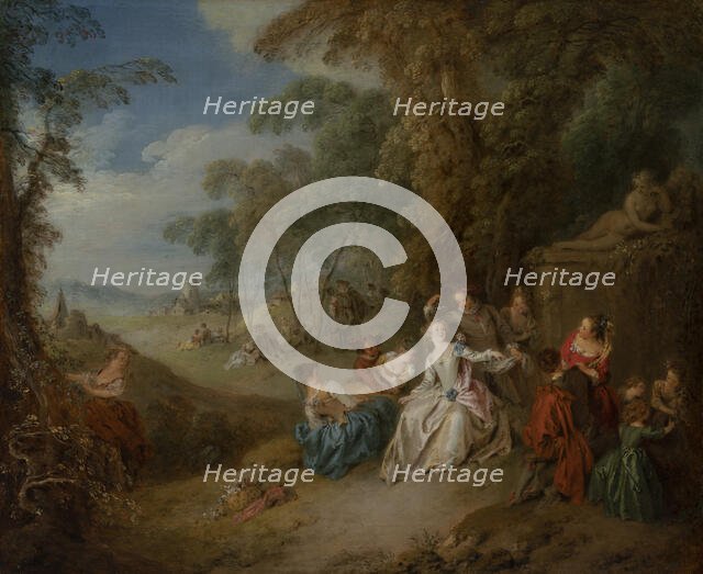 Fête Champêtre, 1715-1736. Creator: Jean-Baptiste Pater.
