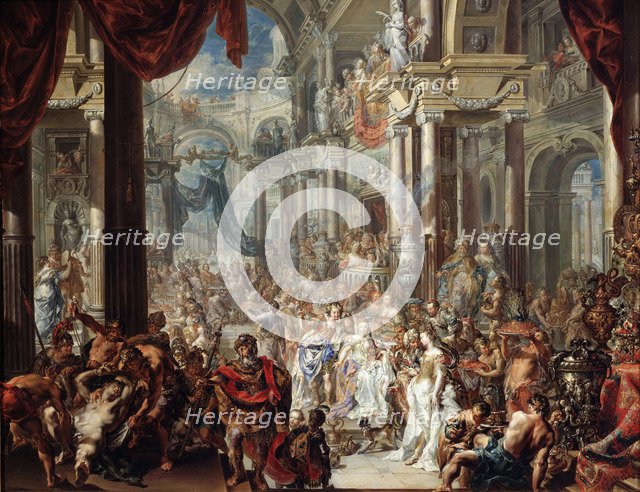 The Parable of the Wedding Feast', 1737. Creator: Platzer, Johann Georg (1704-1761).