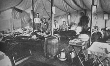 Interior of a Portland field hospital during the Boer War in South Africa, 1900. Artist: Anthony Bowlby.