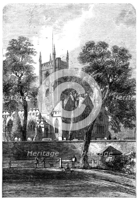 Handsworth Church, Birmingham, the burial-place of James Watt, 1865. Creator: Unknown.