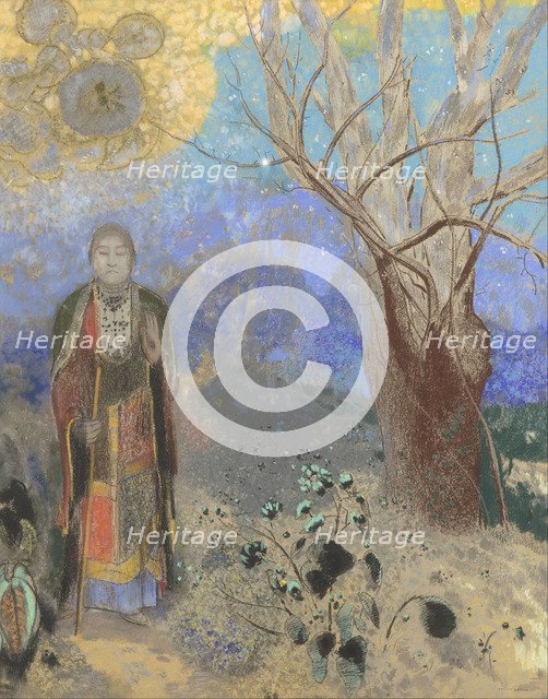 The Buddha, 1906-1907. Artist: Redon, Odilon (1840-1916)