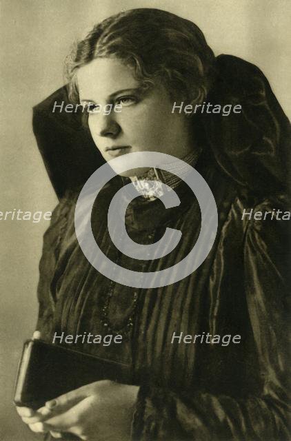 Woman in traditional costume, Upper Austria, c1935.  Creator: Unknown.