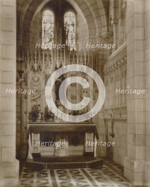 'Lady Chapel, Buckfast Abbey', late 19th-early 20th century. Artist: Unknown.